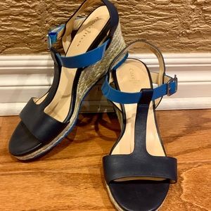 Cole Haan Elizabeth T-Strap Wedge Sandals